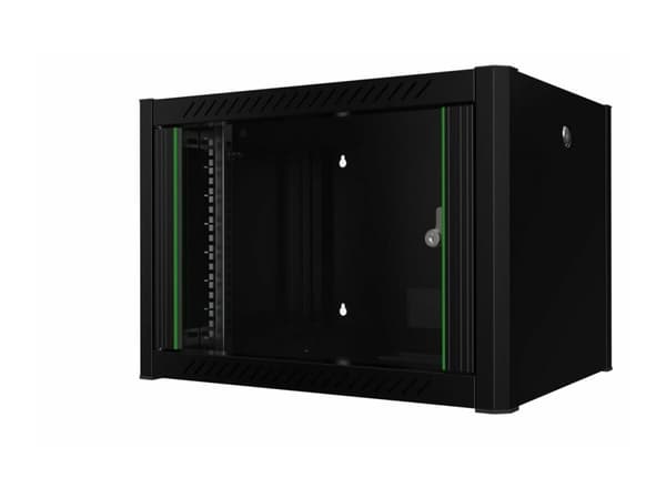 Lanview by Logon - Rack skåp - 60 x 45, pro - väggmontering - svart, RAL 9005 - 7U - 19"