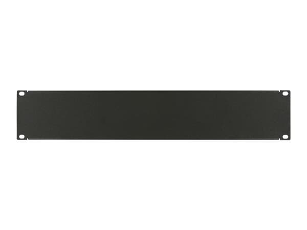 Lanview by Logon - Rackblankingspanel - screw type - svart, RAL 9005 - 2U - 19"
