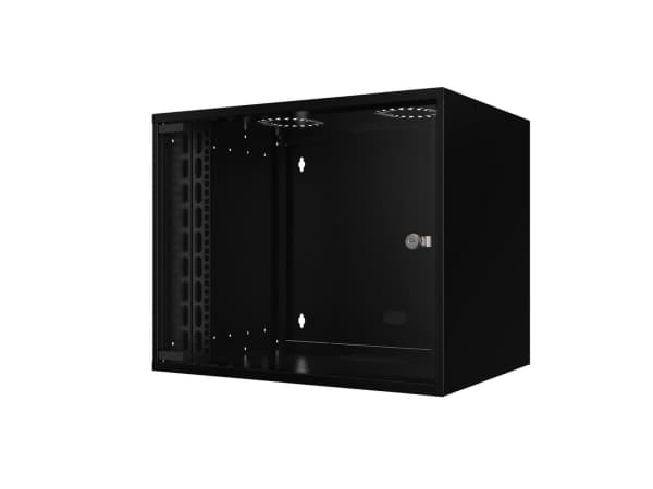 Lanview by Logon - Rack skåp - 53 x 40, SOHO, unmounted - väggmontering - svart, RAL 9005 - 9U - 19"