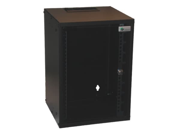 Lanview by Logon - Räkkikaappi - 31 x 30, SOHO - seinäkiinnitettävä - musta - 9U - 10"