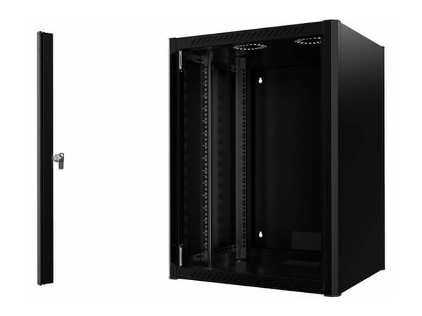 Lanview by Logon - Rack skap - 60 x 56 - veggmonterbar - svart, RAL 9005 - 16U - 19"