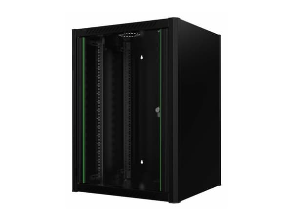 Lanview by Logon - Rack skap - 60 x 56 - veggmonterbar - svart, RAL 9005 - 16U - 19"