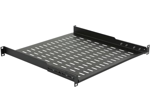 Lanview by Logon - Hylla för rack - for 450 mm depth rack - svart - 1U - 19"