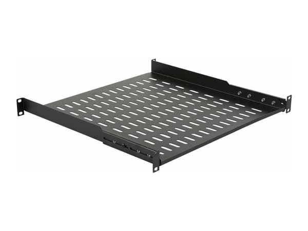 Lanview by Logon - Hylla för rack - for 450 mm depth rack - svart - 1U - 19"