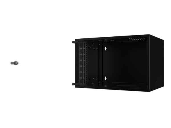 Lanview by Logon SOHO - Räkkikaappi - 53 x 40, kiinnittämätön - seinäkiinnitettävä - musta, RAL 9005 - 7U - 19"