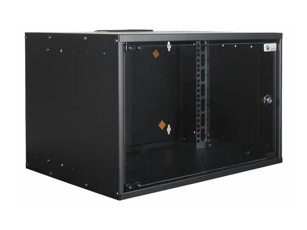 Lanview by Logon SOHO - Räkkikaappi - 53 x 40, kiinnittämätön - seinäkiinnitettävä - musta, RAL 9005 - 7U - 19"