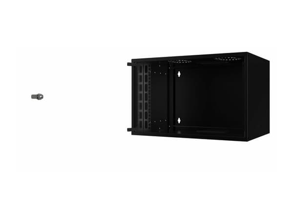 Lanview by Logon SOHO - Räkkikaappi - 53 x 40, kiinnittämätön - seinäkiinnitettävä - musta, RAL 9005 - 7U - 19"