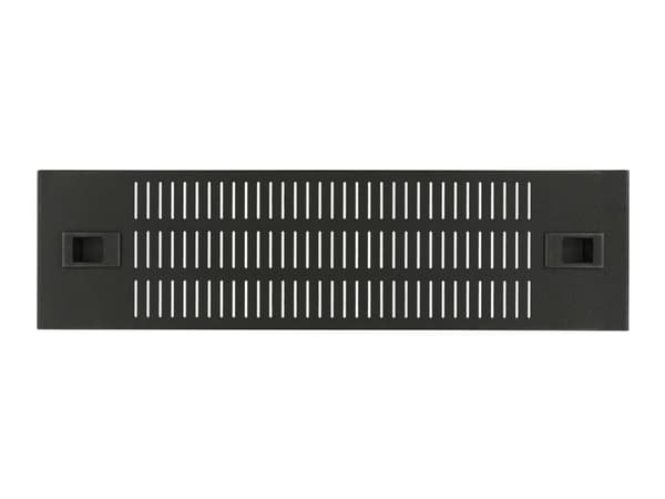 Lanview by Logon - Rackblankningspanel - snap locking, vented - svart, RAL 9005 - 3U - 19"