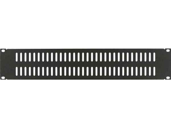 Lanview by Logon - Tomt panel - snap locking - svart, RAL 9005 - 2U - 19"