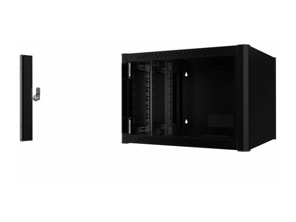 Lanview by Logon - Rack skap - 60 x 56 - veggmonterbar - svart, RAL 9005 - 7U - 19"