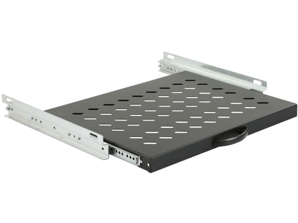 Lanview by Logon - Rack sliding shelf - svart - 1U - 19"