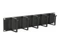 Miniatyrbilde 1 av 3: Lanview by Logon - Rackkabelorganisator - skapmonterbar - svart - 2U - 19"