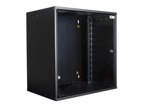 Lanview by Logon - Rack skåp - 53 x 40, unmounted - väggmontering - svart, RAL 9005 - 12U - 19"