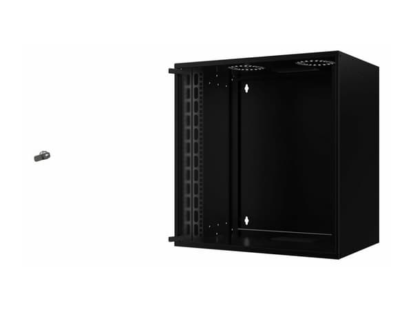 Lanview by Logon - Rack skåp - 53 x 40, unmounted - väggmontering - svart, RAL 9005 - 12U - 19"
