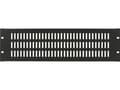 Miniatyrbild 3 av 3: Lanview by Logon - Täckpanel - screw type, vented - rackmontering - svart, RAL 9005 - 3U - 19"