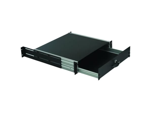 Lanview by Logon - Tangentbordslåda till rack - general use, lockable - kan monteras i skåp - svart - 2U - 19"