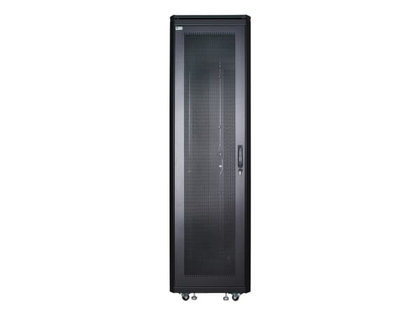 LOGON RSL42U61BL, 42U, Fristående hyllplan, 600 kg, Svart, Metall, Stål