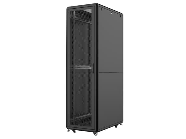 LOGON RSL42U61BL, 42U, Fristående hyllplan, 600 kg, Svart, Metall, Stål