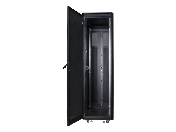 LOGON RSL42U61BL, 42U, Fristående hyllplan, 600 kg, Svart, Metall, Stål