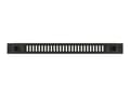 Miniatyrbilde 1 av 3: Lanview by Logon - Rackblankingspanel - snap locking, vented - svart, RAL 9005 - 1U - 19"