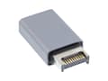 Miniatyrbild 2 av 4: InLine 33446O, USB 3.2 Gen 2 (3.1 Gen 2), Hankoppling, Grå, Hankoppling, Honkoppling, Rak
