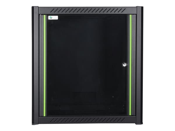 Lanview by Logon - Rack skåp - 60 x 45, pro - väggmontering - svart, RAL 9005 - 12U - 19"