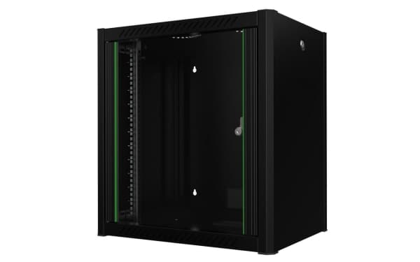 Lanview by Logon - Rack skåp - 60 x 45, pro - väggmontering - svart, RAL 9005 - 12U - 19"