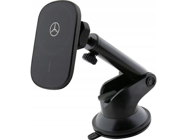 Mercedes induktionsfäste MEWCCGSLK 15W för gallerventil/glas svart/svart Silver Stars MagSafe