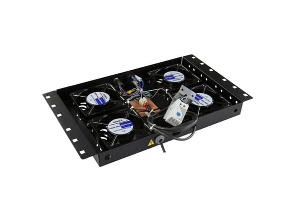 Lanview by Logon - Rackviftemodultermostat - analog - med termostat - takmonterbar - svart