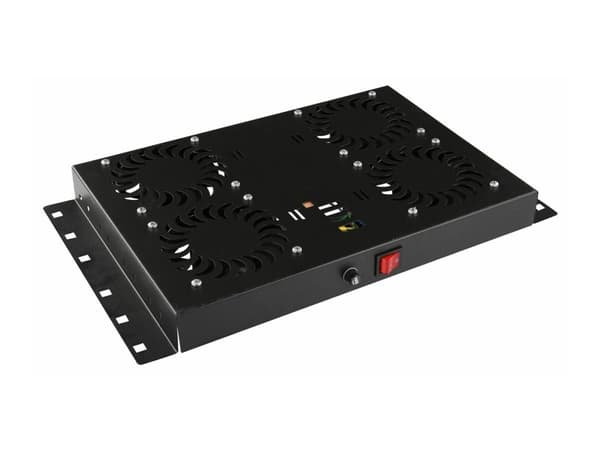 Lanview by Logon - Rackviftemodultermostat - analog - med termostat - takmonterbar - svart