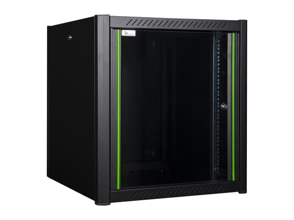 Lanview - Rack skåp - 60 x 56 - väggmontering - svart, RAL 9005 - 12U - 19"