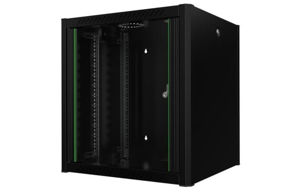 Lanview - Rack skåp - 60 x 56 - väggmontering - svart, RAL 9005 - 12U - 19"