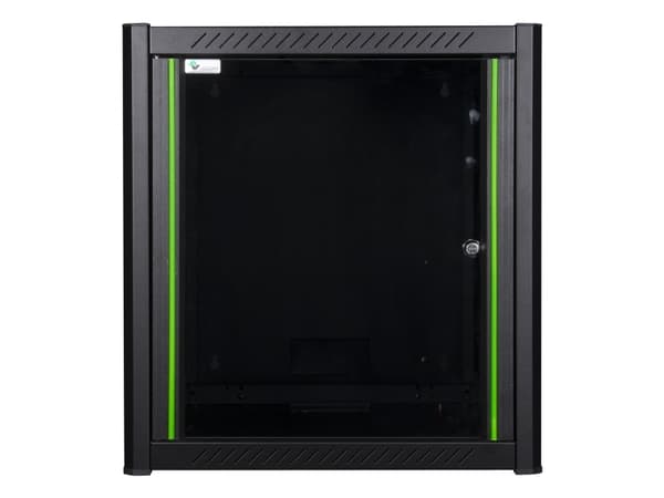 Lanview - Rack skåp - 60 x 56 - väggmontering - svart, RAL 9005 - 12U - 19"