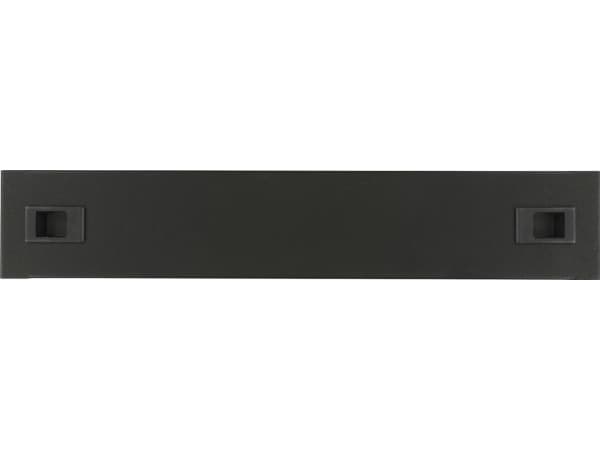Lanview by Logon - Tomt panel - snap locking - rackmonterbar - svart, RAL 9005 - 2U - 19"