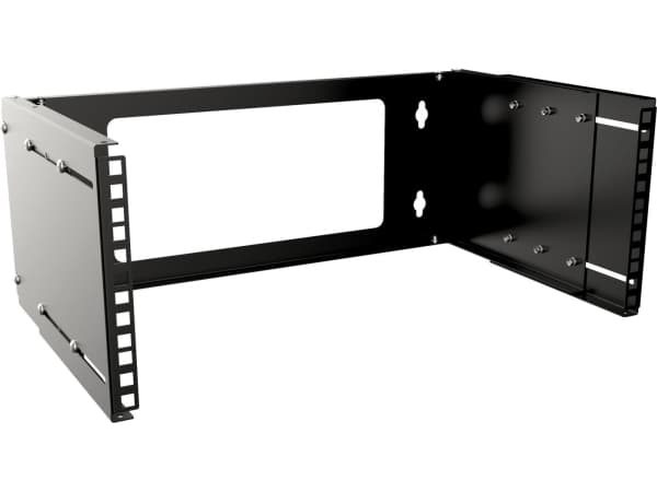Lanview by Logon - Rackveggmontering åpen ramme - adjustable depth - svart - 4U - 19"