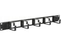 Miniatyrbild 3 av 3: Lanview by Logon - Kabelhantering för rack - with cable entry holes - kan monteras i skåp - svart - 1U - 19"
