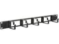 Miniatyrbild 2 av 3: Lanview by Logon - Kabelhantering för rack - with cable entry holes - kan monteras i skåp - svart - 1U - 19"