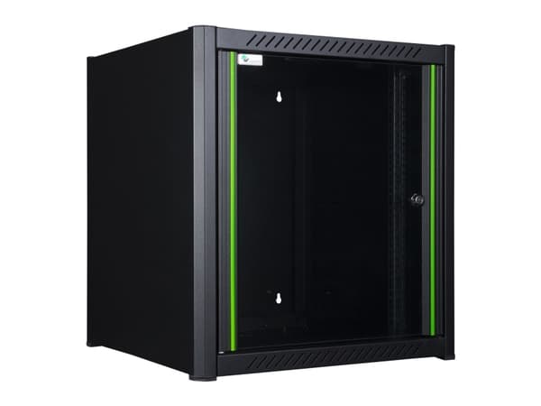 Lanview - Rack skap - 60 x 56 - veggmonterbar - svart, RAL 9005 - 12U - 19"