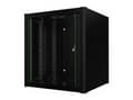 Miniatyrbilde 1 av 5: Lanview - Rack skap - 60 x 56 - veggmonterbar - svart, RAL 9005 - 12U - 19"