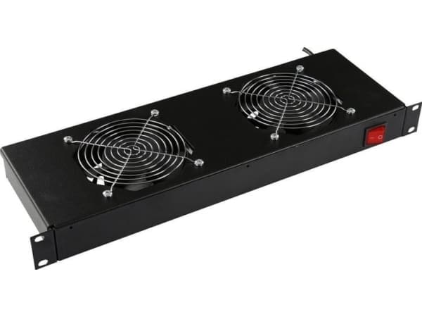 Lanview by Logon - Rackviftemodultermostat - analog - med termostat - takmonterbar - svart