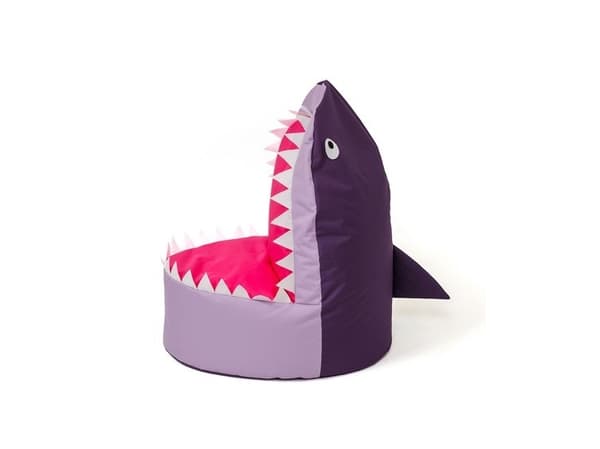 Sako taske pouffe Shark purple-light purple XXL 100 x 60 cm