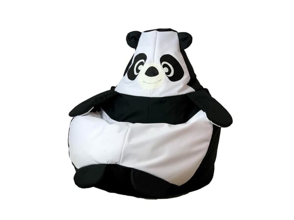 Sako taske pouffe Panda sort og hvid XL 130 x 90 cm