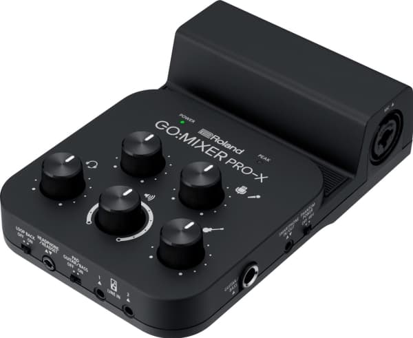 Roland GO:MIXER PX, 11 kanavaa, Musta, Valkoinen