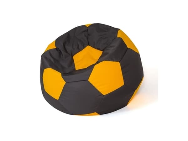 Sako väska pouffe Ball svart-gul L 80 cm