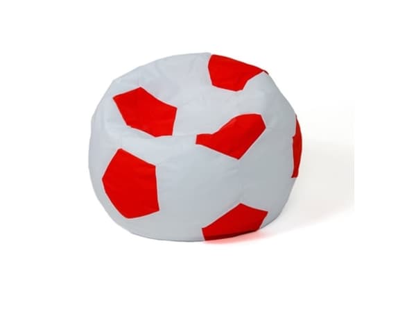Sako taskepuf Ball hvid-rød L 80 cm
