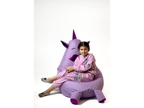 Sako taskepuf Unicorn pink-lys pink XXL 140 x 100 cm