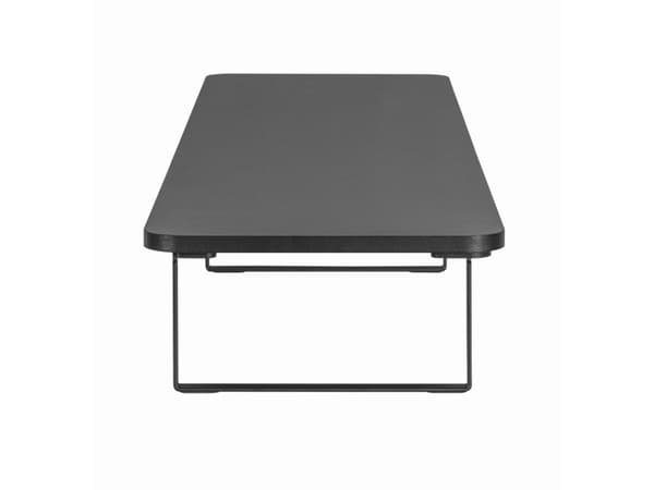 Gembird MS-TABLE2-01 - Ställ - long rectangle - för 2 skärmar/bärbar dator - plast, stål, spånskiva - svart - skrivbord