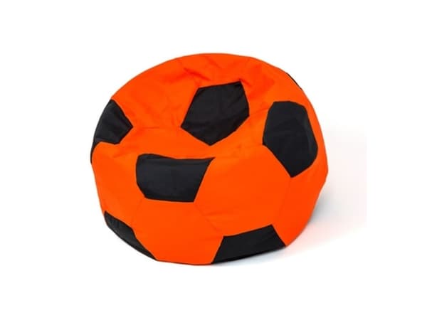 Sako taske puf Ball orange-sort L 80 cm
