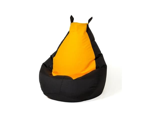 Sako taske pouffe Batman sort-gul XL 130 x 90 cm