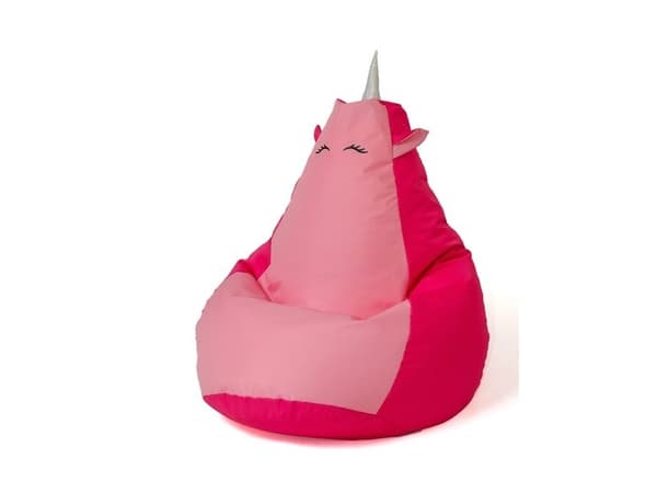 Sako taskepuf Unicorn pink-lys pink L 105 x 80 cm